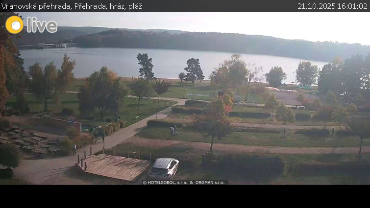 Vranovská přehrada - Přehrada, hráz, pláž - 21.10.2025 v 16:01 Vranovská přehrada - Přehrada, hráz, pláž - 21.10.2025 v 16:01