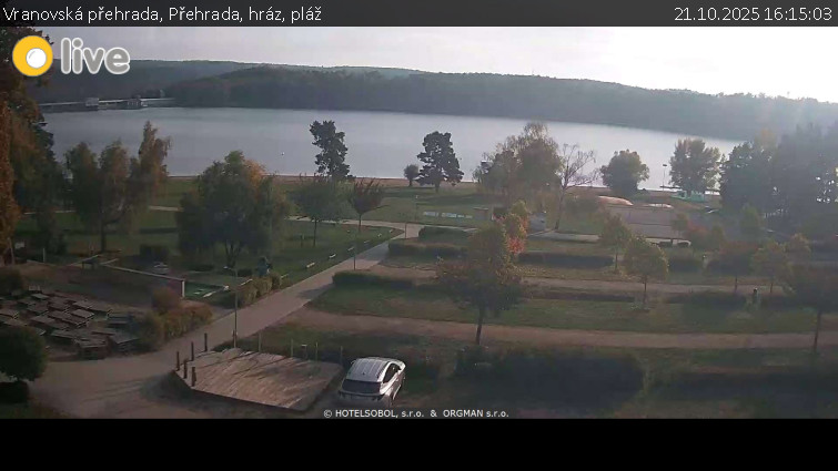 Vranovská přehrada - Přehrada, hráz, pláž - 21.10.2025 v 16:15 Vranovská přehrada - Přehrada, hráz, pláž - 21.10.2025 v 16:15