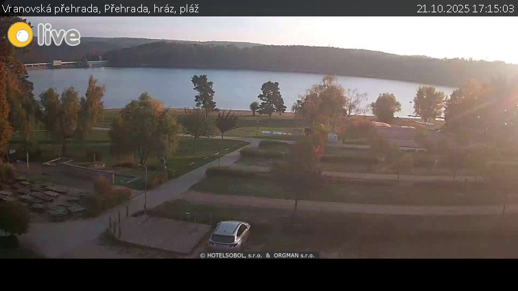 Vranovská přehrada - Přehrada, hráz, pláž - 21.10.2025 v 17:15 Vranovská přehrada - Přehrada, hráz, pláž - 21.10.2025 v 17:15
