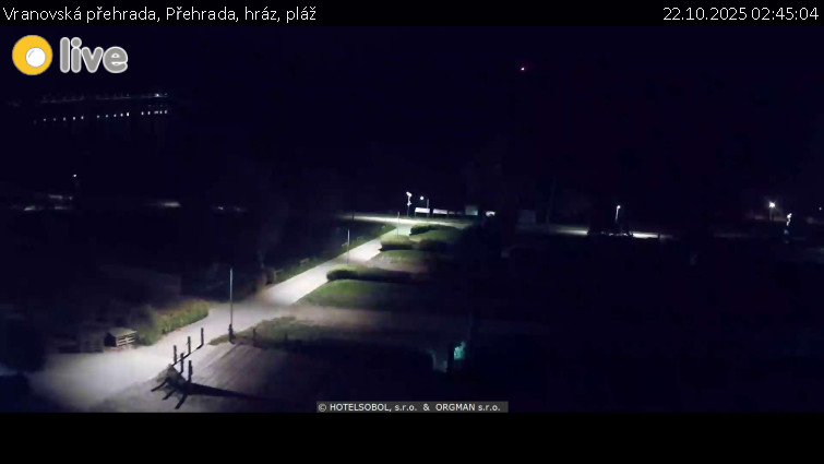 Vranovská přehrada - Přehrada, hráz, pláž - 22.10.2025 v 02:45 Vranovská přehrada - Přehrada, hráz, pláž - 22.10.2025 v 02:45
