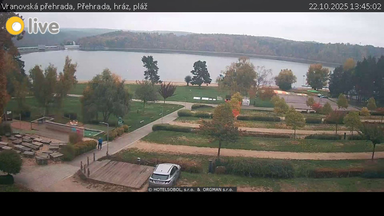 Vranovská přehrada - Přehrada, hráz, pláž - 22.10.2025 v 13:45 Vranovská přehrada - Přehrada, hráz, pláž - 22.10.2025 v 13:45