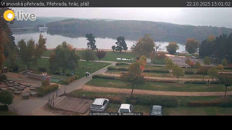 Vranovská přehrada - Přehrada, hráz, pláž - 22.10.2025 v 15:01 Vranovská přehrada - Přehrada, hráz, pláž - 22.10.2025 v 15:01