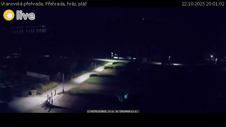 Vranovská přehrada - Přehrada, hráz, pláž - 22.10.2025 v 20:01 Vranovská přehrada - Přehrada, hráz, pláž - 22.10.2025 v 20:01
