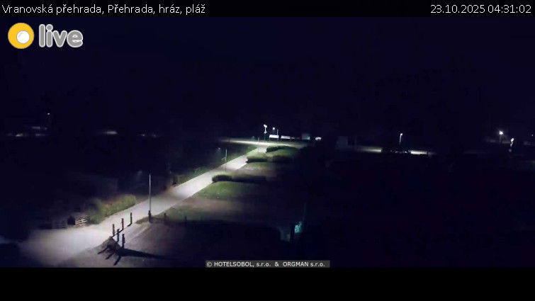 Vranovská přehrada - Přehrada, hráz, pláž - 23.10.2025 v 04:31 Vranovská přehrada - Přehrada, hráz, pláž - 23.10.2025 v 04:31