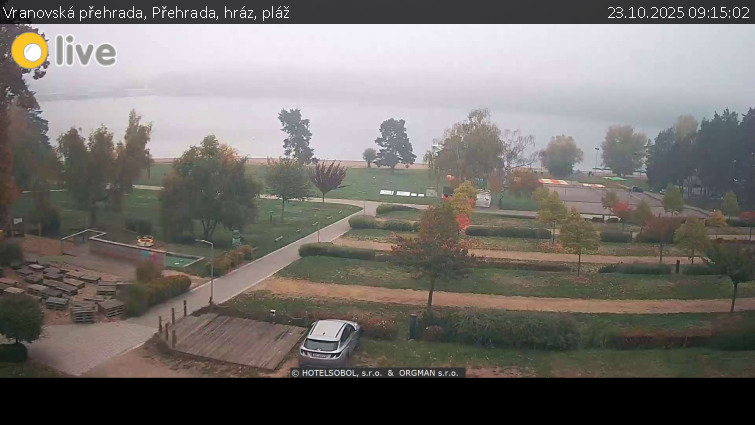 Vranovská přehrada - Přehrada, hráz, pláž - 23.10.2025 v 09:15 Vranovská přehrada - Přehrada, hráz, pláž - 23.10.2025 v 09:15