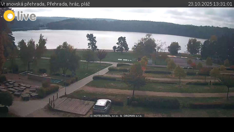 Vranovská přehrada - Přehrada, hráz, pláž - 23.10.2025 v 13:31 Vranovská přehrada - Přehrada, hráz, pláž - 23.10.2025 v 13:31