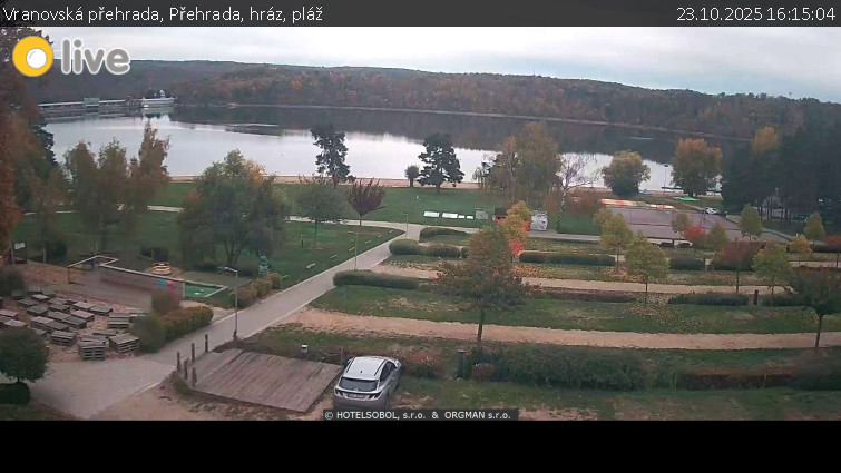 Vranovská přehrada - Přehrada, hráz, pláž - 23.10.2025 v 16:15 Vranovská přehrada - Přehrada, hráz, pláž - 23.10.2025 v 16:15