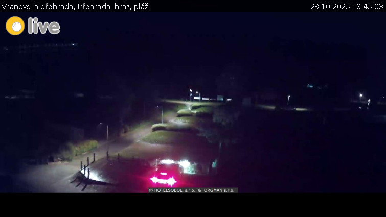 Vranovská přehrada - Přehrada, hráz, pláž - 23.10.2025 v 18:45 Vranovská přehrada - Přehrada, hráz, pláž - 23.10.2025 v 18:45