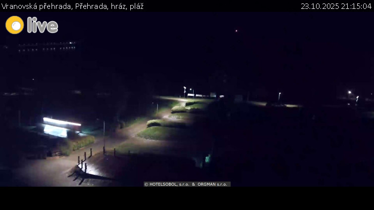 Vranovská přehrada - Přehrada, hráz, pláž - 23.10.2025 v 21:15 Vranovská přehrada - Přehrada, hráz, pláž - 23.10.2025 v 21:15