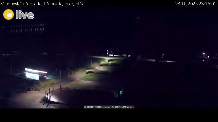 Vranovská přehrada - Přehrada, hráz, pláž - 23.10.2025 v 23:15 Vranovská přehrada - Přehrada, hráz, pláž - 23.10.2025 v 23:15