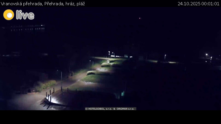 Vranovská přehrada - Přehrada, hráz, pláž - 24.10.2025 v 00:01 Vranovská přehrada - Přehrada, hráz, pláž - 24.10.2025 v 00:01