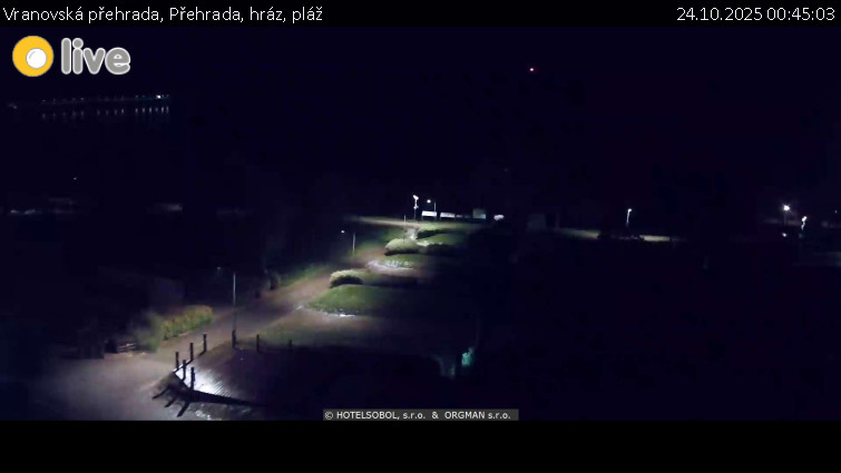 Vranovská přehrada - Přehrada, hráz, pláž - 24.10.2025 v 00:45 Vranovská přehrada - Přehrada, hráz, pláž - 24.10.2025 v 00:45