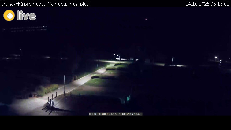 Vranovská přehrada - Přehrada, hráz, pláž - 24.10.2025 v 06:15 Vranovská přehrada - Přehrada, hráz, pláž - 24.10.2025 v 06:15
