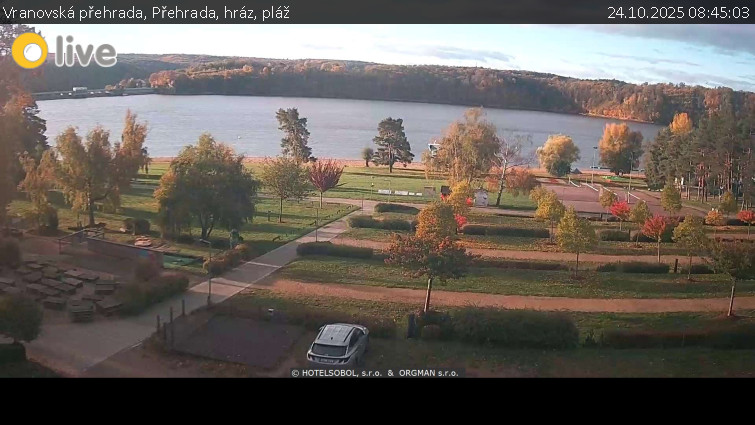 Vranovská přehrada - Přehrada, hráz, pláž - 24.10.2025 v 08:45 Vranovská přehrada - Přehrada, hráz, pláž - 24.10.2025 v 08:45