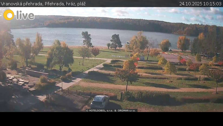 Vranovská přehrada - Přehrada, hráz, pláž - 24.10.2025 v 10:15 Vranovská přehrada - Přehrada, hráz, pláž - 24.10.2025 v 10:15