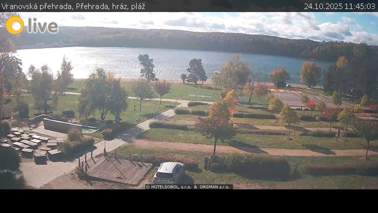 Vranovská přehrada - Přehrada, hráz, pláž - 24.10.2025 v 11:45 Vranovská přehrada - Přehrada, hráz, pláž - 24.10.2025 v 11:45
