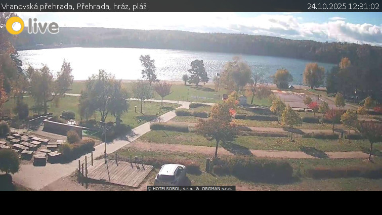 Vranovská přehrada - Přehrada, hráz, pláž - 24.10.2025 v 12:31 Vranovská přehrada - Přehrada, hráz, pláž - 24.10.2025 v 12:31