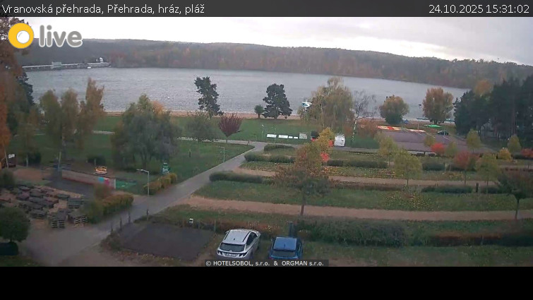 Vranovská přehrada - Přehrada, hráz, pláž - 24.10.2025 v 15:31 Vranovská přehrada - Přehrada, hráz, pláž - 24.10.2025 v 15:31