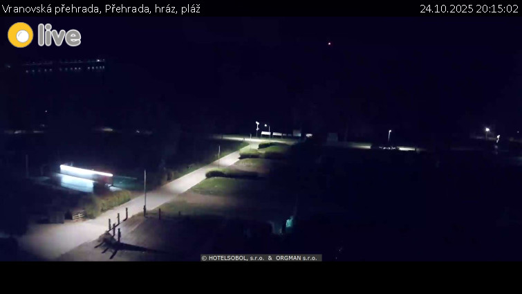 Vranovská přehrada - Přehrada, hráz, pláž - 24.10.2025 v 20:15 Vranovská přehrada - Přehrada, hráz, pláž - 24.10.2025 v 20:15