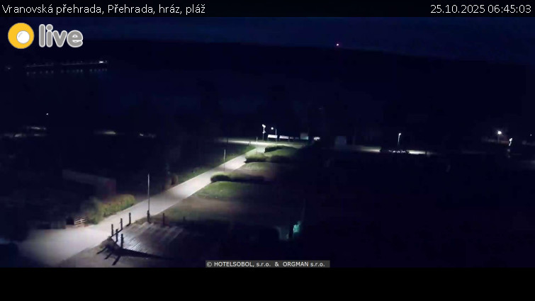 Vranovská přehrada - Přehrada, hráz, pláž - 25.10.2025 v 06:45 Vranovská přehrada - Přehrada, hráz, pláž - 25.10.2025 v 06:45