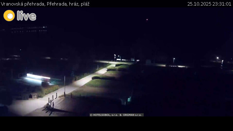 Vranovská přehrada - Přehrada, hráz, pláž - 25.10.2025 v 23:31 Vranovská přehrada - Přehrada, hráz, pláž - 25.10.2025 v 23:31