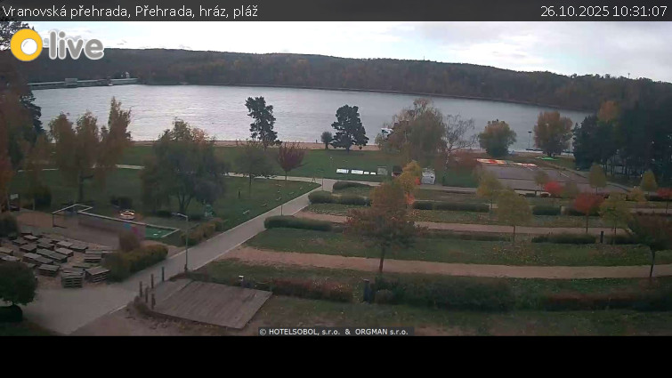 Vranovská přehrada - Přehrada, hráz, pláž - 26.10.2025 v 10:31 Vranovská přehrada - Přehrada, hráz, pláž - 26.10.2025 v 10:31