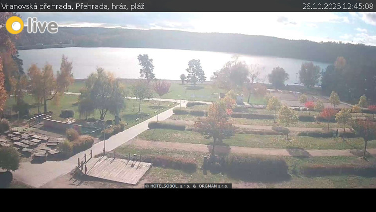 Vranovská přehrada - Přehrada, hráz, pláž - 26.10.2025 v 12:45 Vranovská přehrada - Přehrada, hráz, pláž - 26.10.2025 v 12:45