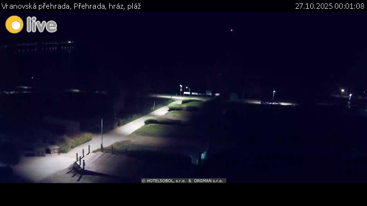 Vranovská přehrada - Přehrada, hráz, pláž - 27.10.2025 v 00:01 Vranovská přehrada - Přehrada, hráz, pláž - 27.10.2025 v 00:01