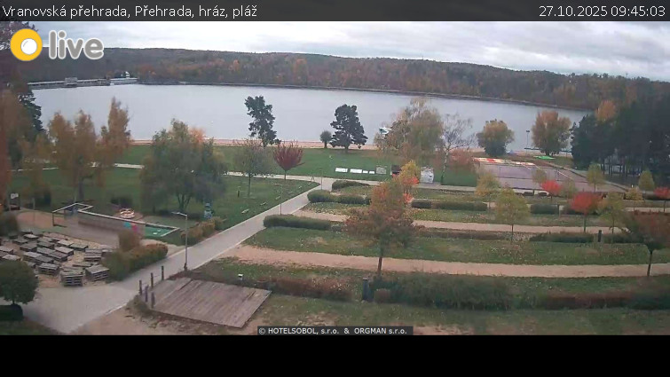 Vranovská přehrada - Přehrada, hráz, pláž - 27.10.2025 v 09:45 Vranovská přehrada - Přehrada, hráz, pláž - 27.10.2025 v 09:45