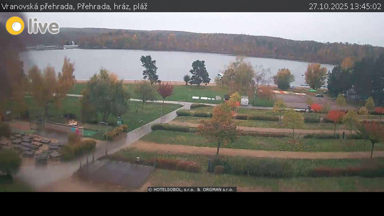 Vranovská přehrada - Přehrada, hráz, pláž - 27.10.2025 v 13:45 Vranovská přehrada - Přehrada, hráz, pláž - 27.10.2025 v 13:45