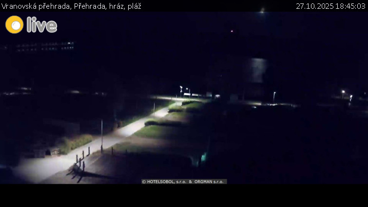 Vranovská přehrada - Přehrada, hráz, pláž - 27.10.2025 v 18:45 Vranovská přehrada - Přehrada, hráz, pláž - 27.10.2025 v 18:45