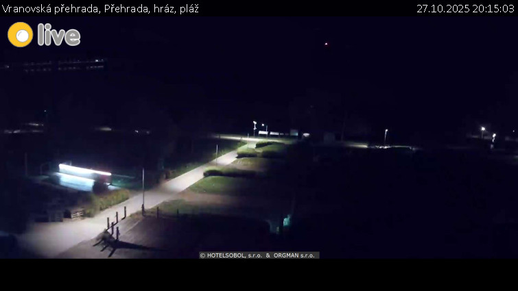 Vranovská přehrada - Přehrada, hráz, pláž - 27.10.2025 v 20:15 Vranovská přehrada - Přehrada, hráz, pláž - 27.10.2025 v 20:15