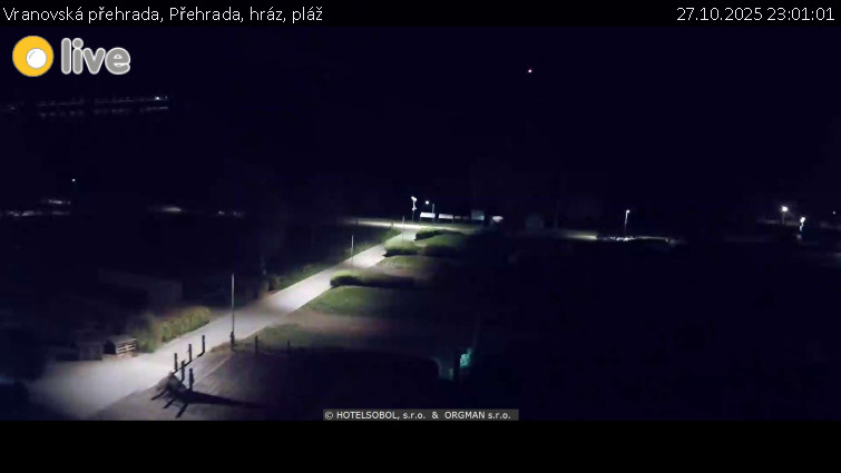 Vranovská přehrada - Přehrada, hráz, pláž - 27.10.2025 v 23:01 Vranovská přehrada - Přehrada, hráz, pláž - 27.10.2025 v 23:01