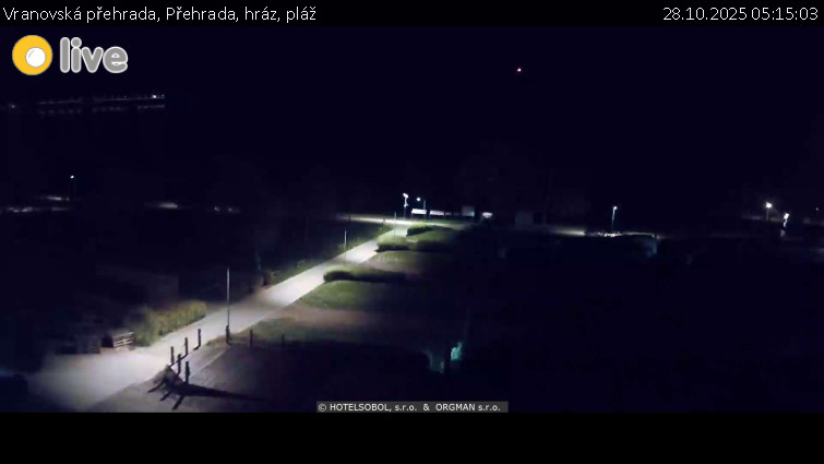 Vranovská přehrada - Přehrada, hráz, pláž - 28.10.2025 v 05:15 Vranovská přehrada - Přehrada, hráz, pláž - 28.10.2025 v 05:15