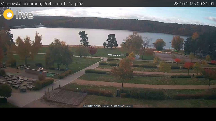Vranovská přehrada - Přehrada, hráz, pláž - 28.10.2025 v 09:31 Vranovská přehrada - Přehrada, hráz, pláž - 28.10.2025 v 09:31