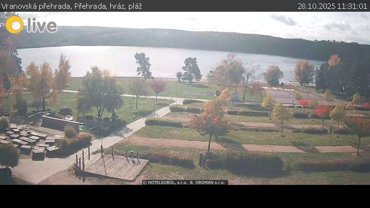 Vranovská přehrada - Přehrada, hráz, pláž - 28.10.2025 v 11:31 Vranovská přehrada - Přehrada, hráz, pláž - 28.10.2025 v 11:31