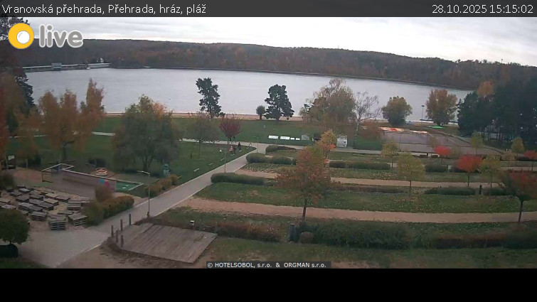 Vranovská přehrada - Přehrada, hráz, pláž - 28.10.2025 v 15:15 Vranovská přehrada - Přehrada, hráz, pláž - 28.10.2025 v 15:15