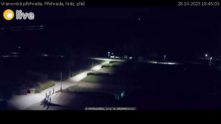 Vranovská přehrada - Přehrada, hráz, pláž - 28.10.2025 v 18:45 Vranovská přehrada - Přehrada, hráz, pláž - 28.10.2025 v 18:45
