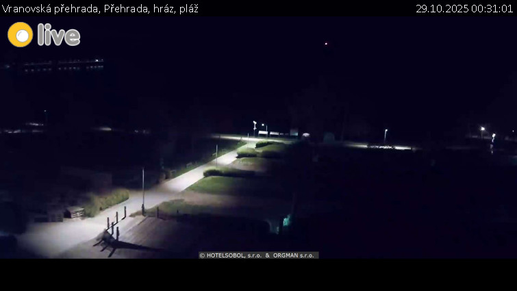 Vranovská přehrada - Přehrada, hráz, pláž - 29.10.2025 v 00:31 Vranovská přehrada - Přehrada, hráz, pláž - 29.10.2025 v 00:31