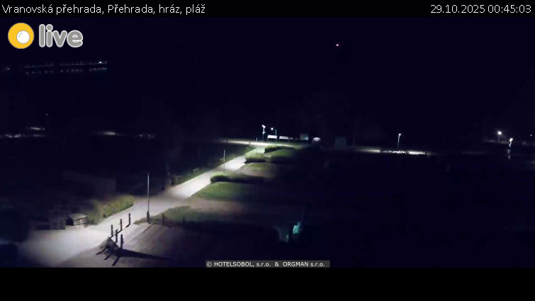 Vranovská přehrada - Přehrada, hráz, pláž - 29.10.2025 v 00:45 Vranovská přehrada - Přehrada, hráz, pláž - 29.10.2025 v 00:45