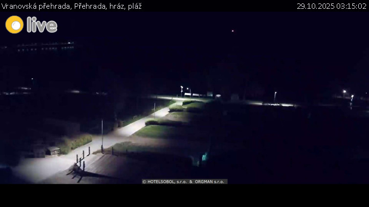 Vranovská přehrada - Přehrada, hráz, pláž - 29.10.2025 v 03:15 Vranovská přehrada - Přehrada, hráz, pláž - 29.10.2025 v 03:15