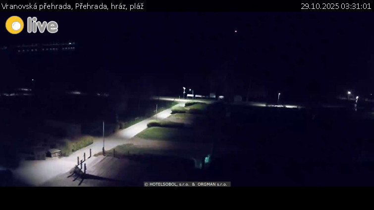 Vranovská přehrada - Přehrada, hráz, pláž - 29.10.2025 v 03:31 Vranovská přehrada - Přehrada, hráz, pláž - 29.10.2025 v 03:31