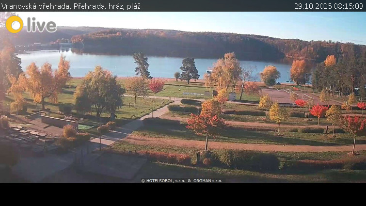 Vranovská přehrada - Přehrada, hráz, pláž - 29.10.2025 v 08:15 Vranovská přehrada - Přehrada, hráz, pláž - 29.10.2025 v 08:15