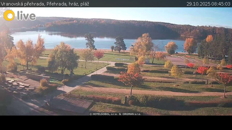 Vranovská přehrada - Přehrada, hráz, pláž - 29.10.2025 v 08:45 Vranovská přehrada - Přehrada, hráz, pláž - 29.10.2025 v 08:45