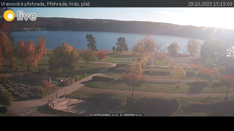 Vranovská přehrada - Přehrada, hráz, pláž - 29.10.2025 v 15:15 Vranovská přehrada - Přehrada, hráz, pláž - 29.10.2025 v 15:15