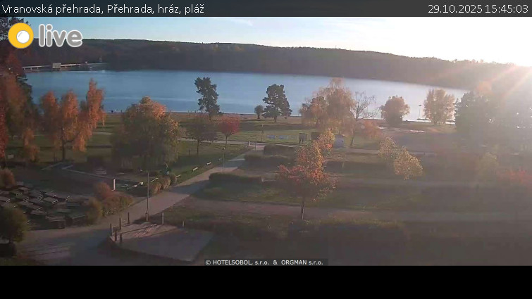 Vranovská přehrada - Přehrada, hráz, pláž - 29.10.2025 v 15:45 Vranovská přehrada - Přehrada, hráz, pláž - 29.10.2025 v 15:45