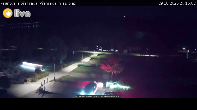 Vranovská přehrada - Přehrada, hráz, pláž - 29.10.2025 v 20:15 Vranovská přehrada - Přehrada, hráz, pláž - 29.10.2025 v 20:15