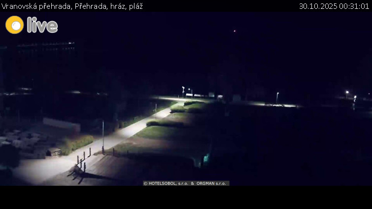 Vranovská přehrada - Přehrada, hráz, pláž - 30.10.2025 v 00:31 Vranovská přehrada - Přehrada, hráz, pláž - 30.10.2025 v 00:31