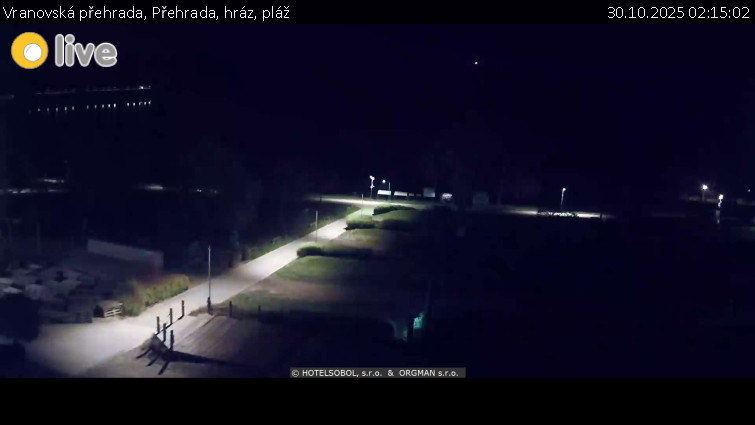 Vranovská přehrada - Přehrada, hráz, pláž - 30.10.2025 v 02:15 Vranovská přehrada - Přehrada, hráz, pláž - 30.10.2025 v 02:15