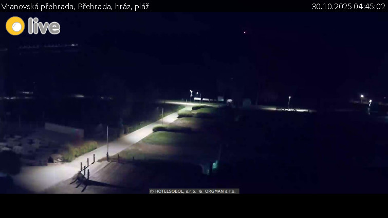 Vranovská přehrada - Přehrada, hráz, pláž - 30.10.2025 v 04:45 Vranovská přehrada - Přehrada, hráz, pláž - 30.10.2025 v 04:45